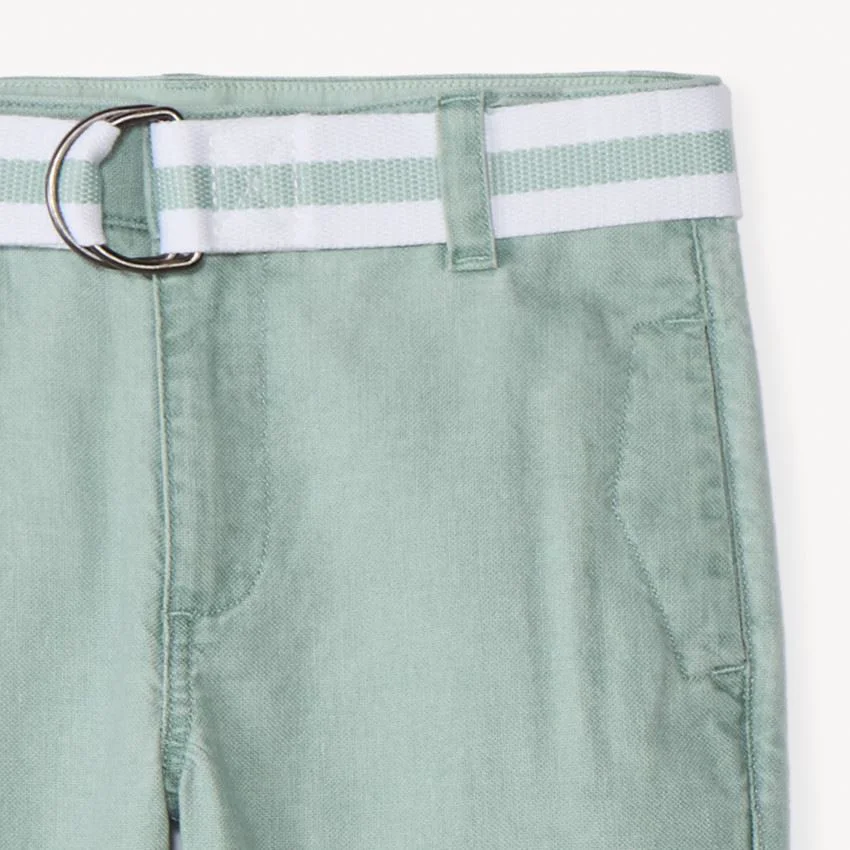 Orchestra Pantaloni drepti cu centura Green foto