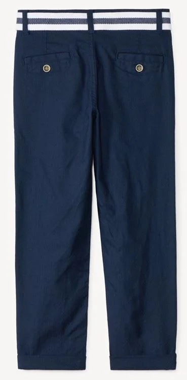 Orchestra Pantaloni drepti cu centura Blue foto