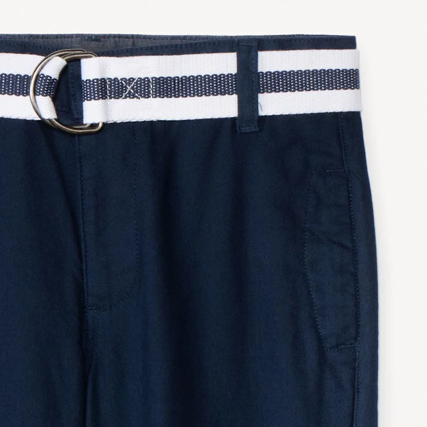Orchestra Pantaloni drepti cu centura Blue foto