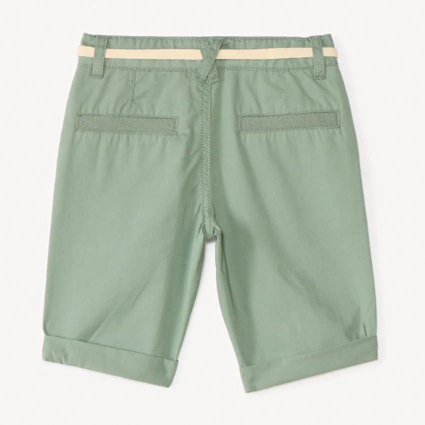 Orchestra Pantaloni scurti din twill Green foto