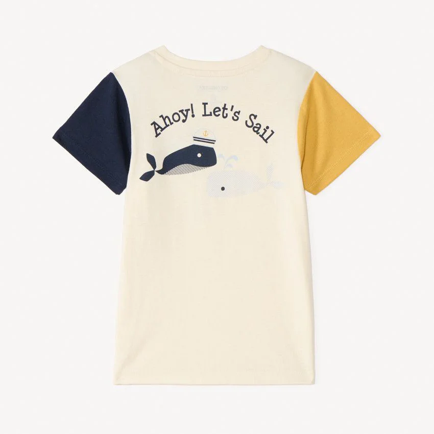 Orchestra Tricou Ecru Whale foto