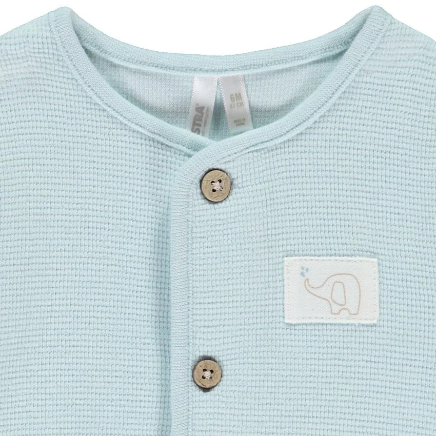 Orchestra Set 3 piese Baby Blue - cardigan, body si pantaloni foto