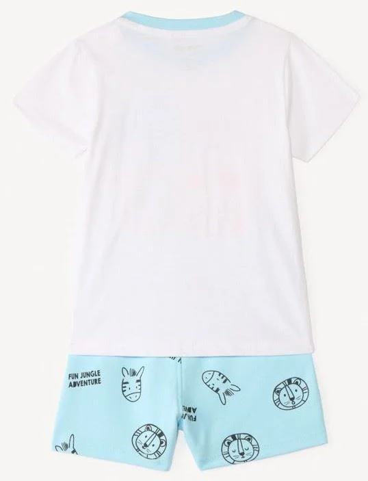 Orchestra Set 2 piese Mini Lion - tricou si pantaloni scurti foto