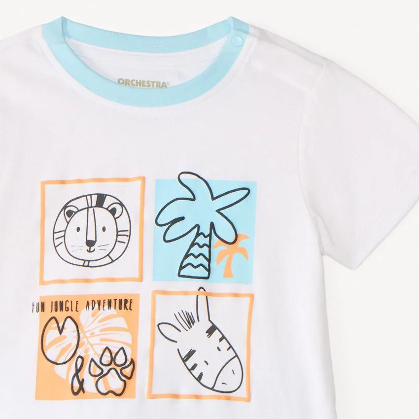 Orchestra Set 2 piese Mini Lion - tricou si pantaloni scurti foto