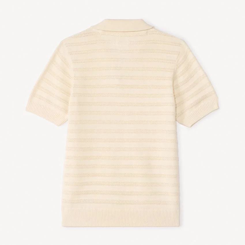 Orchestra Tricou polo din tricot Crem foto