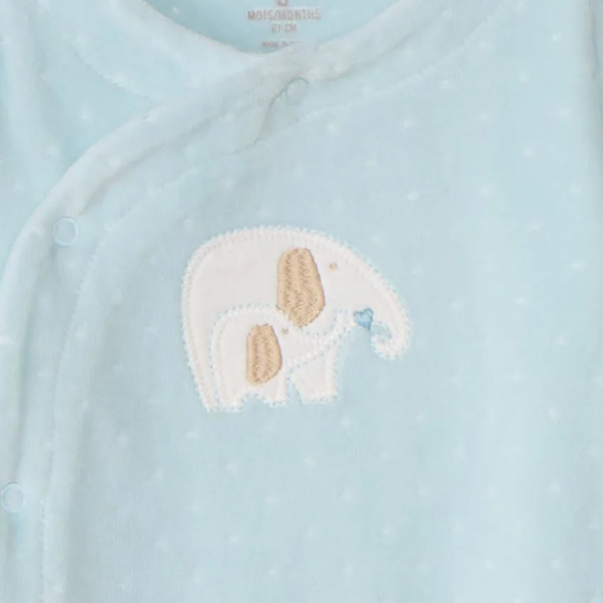 Orchestra Pijama din catifea Blue Elephant foto