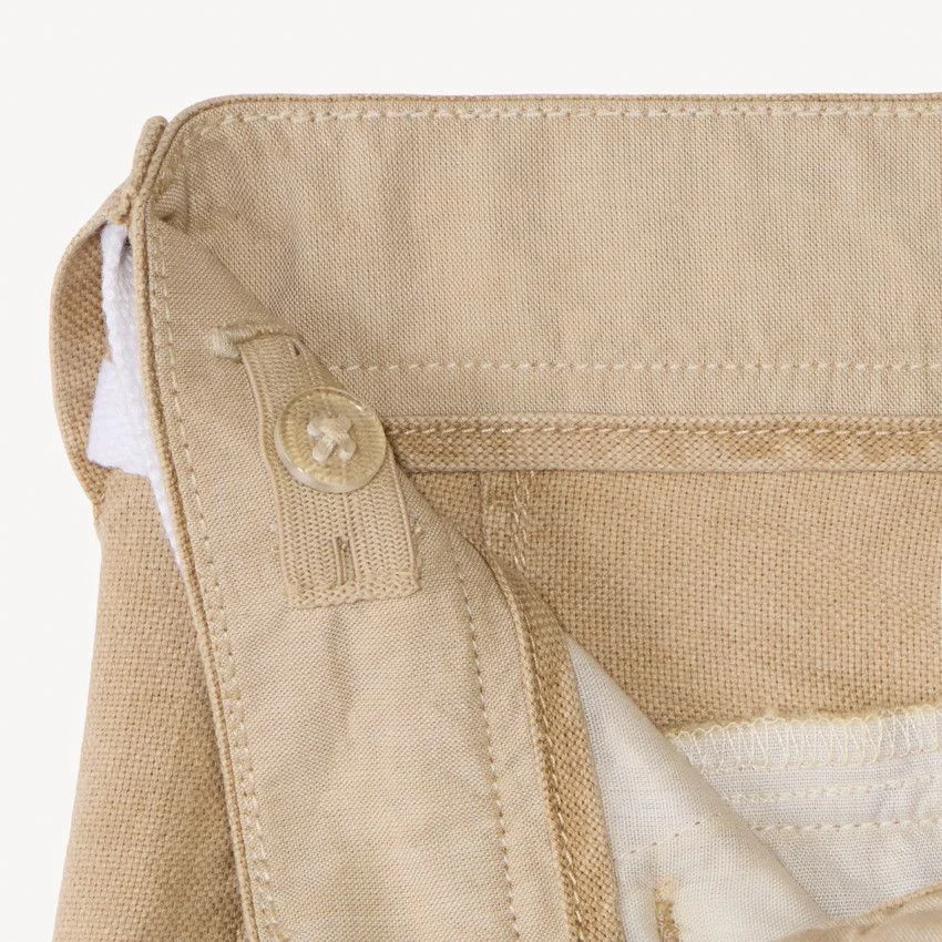 Orchestra Pantaloni drepti din panza cu curea Beige foto