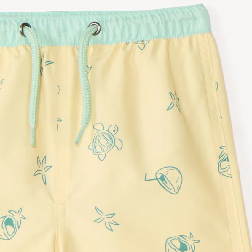 Orchestra Pantaloni scurti de plaja Green Tropics foto