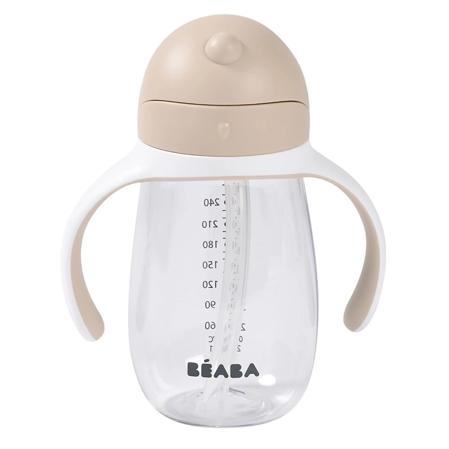 Cana cu pai din tritan Beaba Clay, 300 ml foto