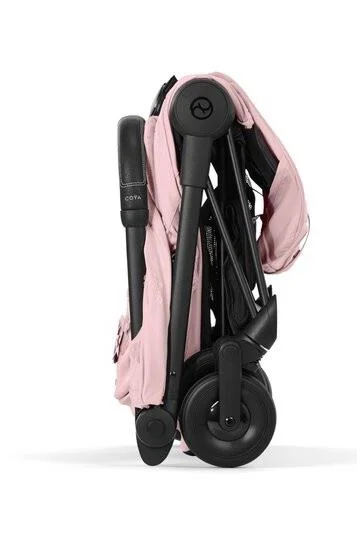 Carucior de plimbare Cybex Coya Matt Black Simply Flowers Pink foto
