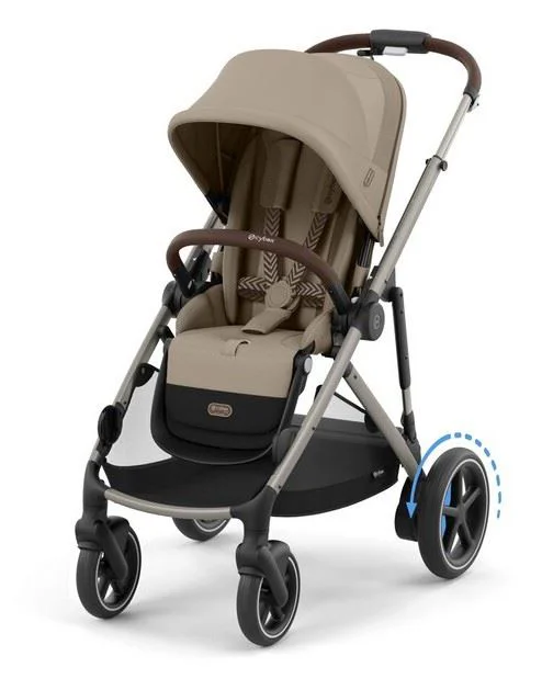 Carucior dublu Cybex e-Gazelle S TPE Almond Beige foto
