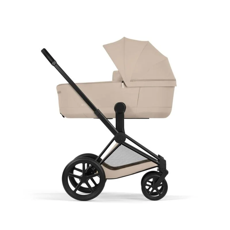 Carucior 2 in 1 Cybex Priam Matt Black Cozy Beige foto