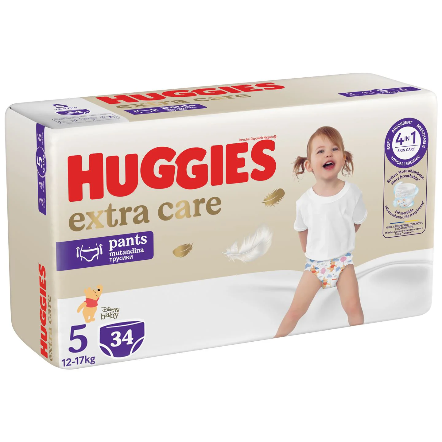 Трусики Huggies Extra Care Mega 5 (12-17 кг), 34 шт. foto