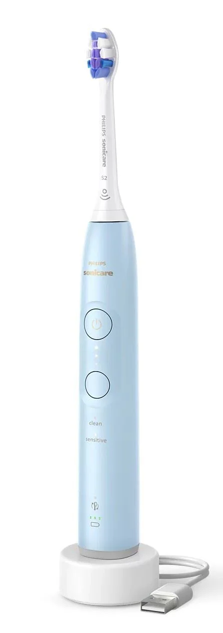 Periuta de dinti sonica electrica Philips Sonicare Seria 6100 Light Blue foto
