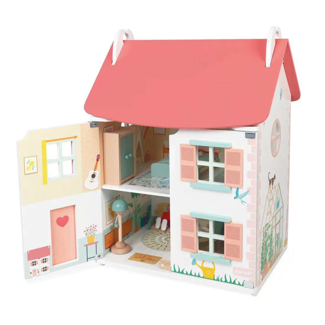 Деревянный кукольный домик Janod Dollhouse foto
