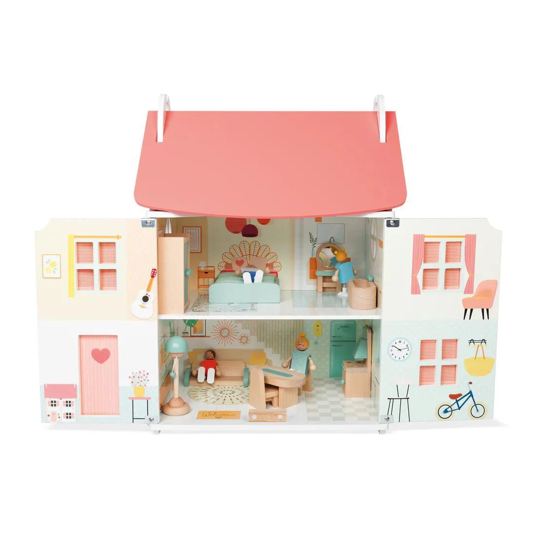 Деревянный кукольный домик Janod Dollhouse foto