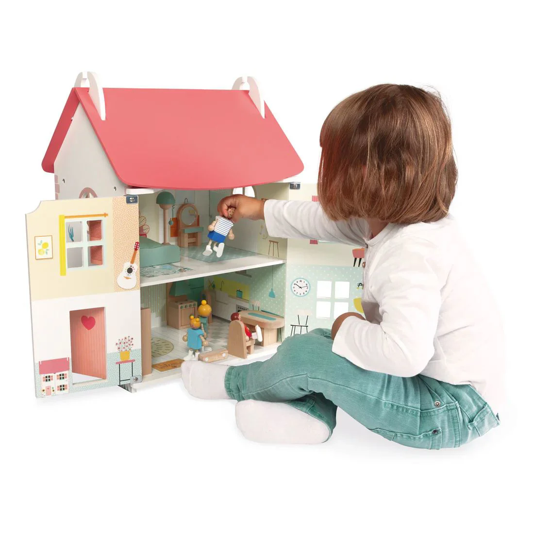 Деревянный кукольный домик Janod Dollhouse foto