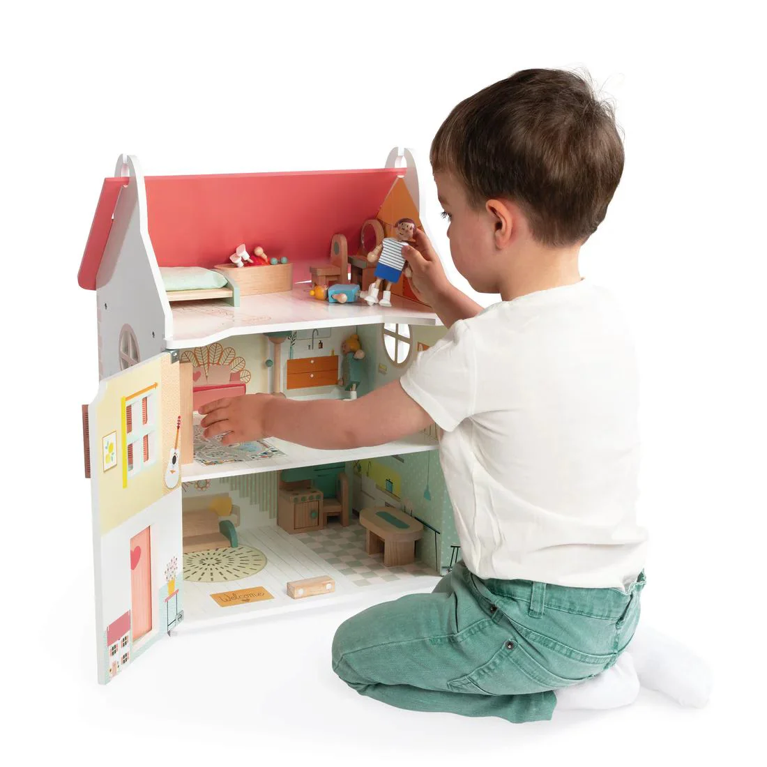 Деревянный кукольный домик Janod Dollhouse foto