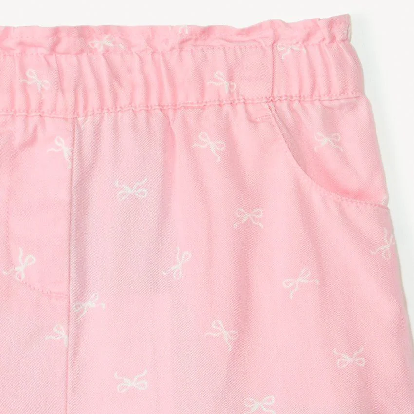 Orchestra Pantaloni scurti din twill Pink Bows foto