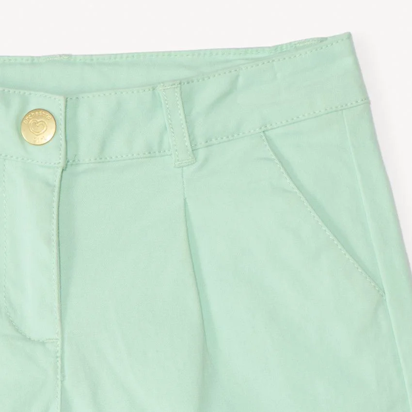 Orchestra Pantaloni scurti din twill Green foto