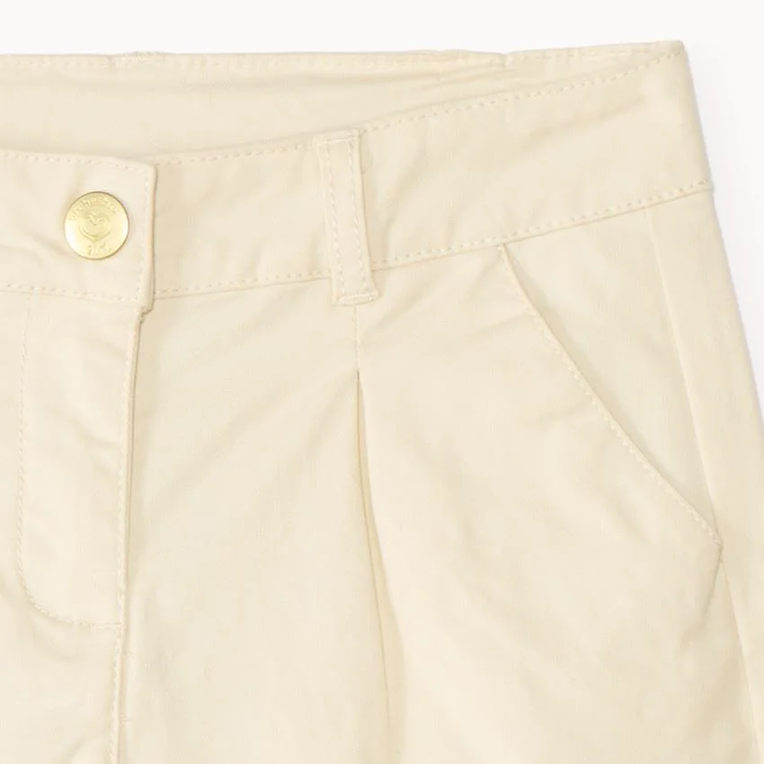Orchestra Pantaloni scurti din twill Ecru foto