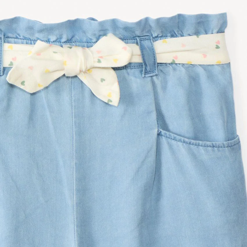 Orchestra Pantaloni scurti din twill cu centura foto