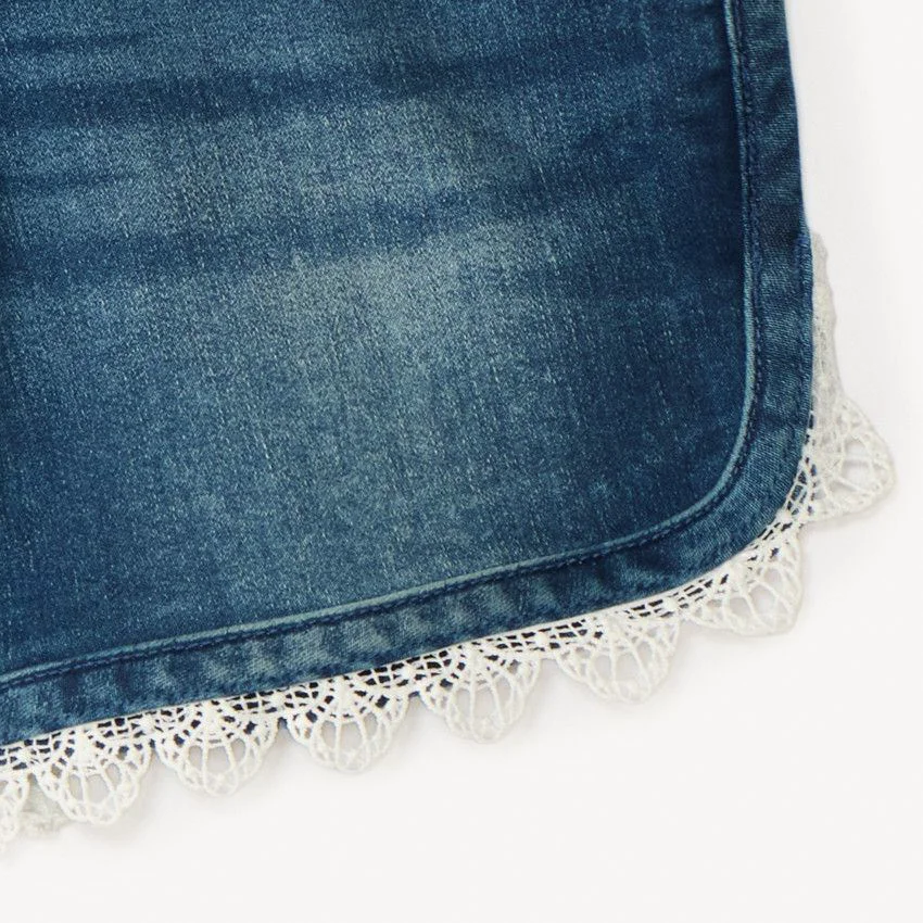 Orchestra Pantaloni scurti din denim cu broderie foto