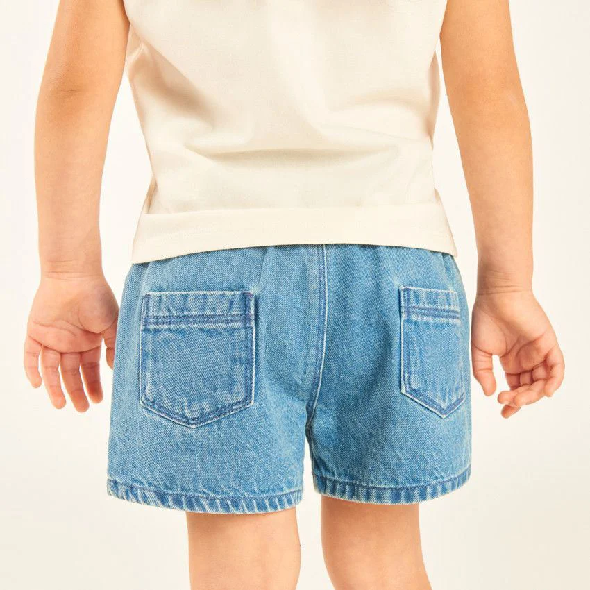 Orchestra Pantaloni scurti din denim cu imprimeu Flowers foto