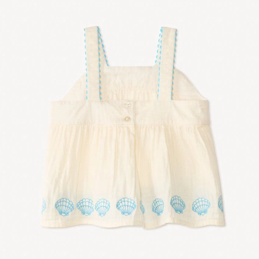 Orchestra Top peplum cu bretele Shell Desire foto