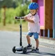 Trotineta cu 3 roti Scooter LED si platforma Adamex Negru foto