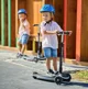 Trotineta cu 3 roti Scooter LED si platforma Adamex Negru foto