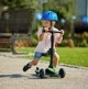 Самокат 2 в 1 Scooter Lamborghini с сиденьем и LED-колёсами, Жёлтый foto