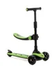 Trotineta 2 in 1 Scooter Lamborghini cu scaun si roti LED, Verde foto