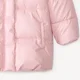 Orchestra Тёплая стёганая куртка с капюшоном Pink Sherpa foto
