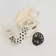 Цепочка-клипса для пустышки BIBS Loop Polka dot Ivory/Black foto