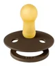 Set 2 suzete rotunde din latex BIBS Studio Colour Polka dot Baby Pink/Mocha (6-18 luni) foto