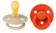 Set 2 suzete rotunde din latex BIBS Colour Vanilla/Candy Apple (0-6 luni) foto