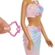 Papusa Barbie Sirena stralucitoare, cu functie de facut baloane de sapun foto