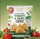 Chipsuri cu proteina Vegan Popcrop cu aroma de tomato si busuioc, 60 g foto