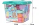 Set de constructie Play Toys Galeata cu blocuri pastel, 107 el. foto