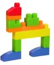 Set de constructie Play Toys Galeata cu blocuri, 133 el. foto