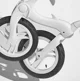 Bicicleta fara pedale pliabila 4Play Dolphin Black-White foto
