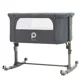 Patut co-sleeper cu roti Premaman Bisoo Grey foto