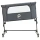 Patut co-sleeper cu roti Premaman Bisoo Grey foto