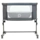 Patut co-sleeper cu roti Premaman Bisoo Grey foto