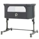Patut co-sleeper cu roti Premaman Bisoo Grey foto