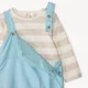 Orchestra Set 2 piese Blue - bluza cu maneca lunga si salopeta lunga foto