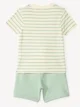 Orchestra Set 2 piese Green Stripes - tricou si pantaloni scurti foto