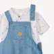 Orchestra Set 2 piese Sunny Blue - camasa cu maneca scurta si salopeta scurta foto