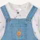 Orchestra Set 2 piese Sunny Blue - camasa cu maneca scurta si salopeta scurta foto